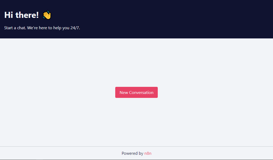 New Conversation button